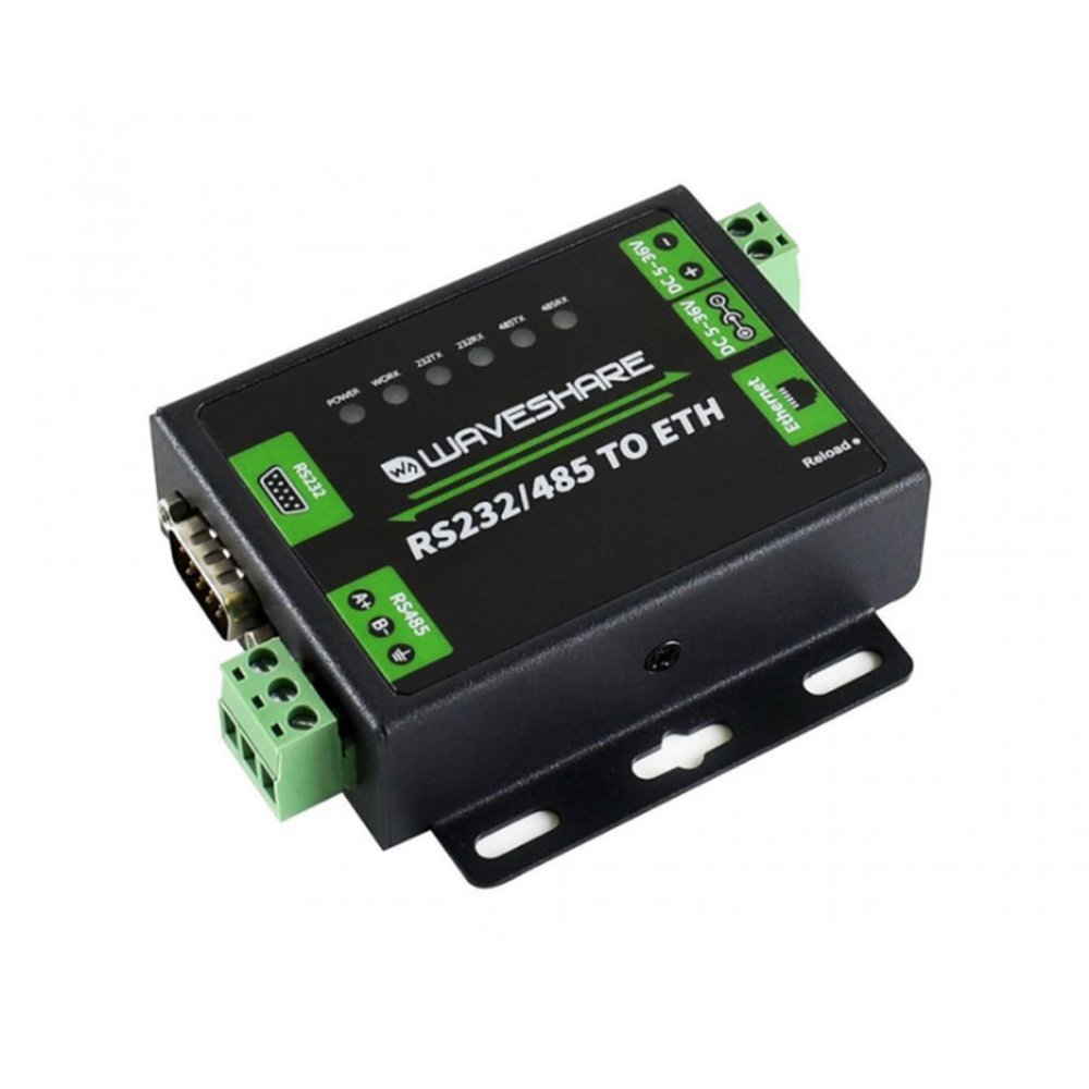 TUOPUONE Industrial RS232/RS485 to Ethernet Converter Dual Serial Ports Easy-to-Use High-Speed Low-Power High-Stability Upgradable