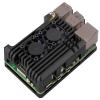 Aluminum Alloy Armor Heatsink Case for Raspberry Pi 5 8GB/4GB, Pi5 Aluminium Alloy Case with Dual Quiet Cooling Fans for Better Heat Dissipation view 1
