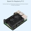 Aluminum Alloy Armor Heatsink Case for Raspberry Pi 5 8GB/4GB, Pi5 Aluminium Alloy Case with Dual Quiet Cooling Fans for Better Heat Dissipation view 3