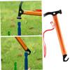 HANABASS Outdoor Camping Tent Stake Hammer Aluminum Alloy Tent Mallet Easy Ground Hammering and Pulling Puller Hook view 2