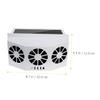 JECOMPRIS Lar-powered Car Window Fan Solar Car Cooler Solar Car Vent Pet Car Exhaust f view 2