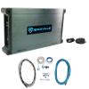 Rockville DBM45 Bundle: 4-Channel 2000W Peak Marine Amplifier, RMWK4 4 AWG Waterproof Amp Install Kit, for Boat and Marine Audio Systems, 2-Items view 1