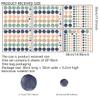 330Pcs Watercolour Dots Wall Stickers, Dots Wall DecalKids Room Wall StickersBoho Rainbow Dots Wall StickersColorful Circles Wall Decals. (Watercolour Dots Wall Stickers) view 2