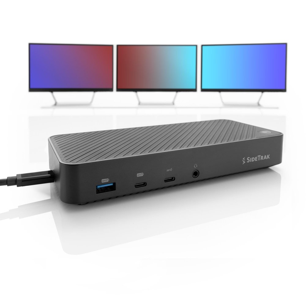 SideTrak 4K Docking Station | 13 Port High-Speed USB C Dock | Laptop Docking Station Dual Monitor/Triple Monitor | 100W Power Delivery | Compatible with Windows, Mac, Chrome