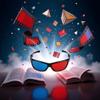 Black Adult Black Frame Red Blue 3D Glasses for Dimensional Anaglyph Movie Game view 4