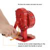 Hand Crank Siren, 110dB Air Raid Siren Manual Operated Tornado Siren Aluminium Alloy Adjustable Manual Siren Portable Metal Alarm/Siren for Emergency Safety, Sudden Fires view 3