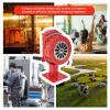 Hand Crank Siren, 110dB Air Raid Siren Manual Operated Tornado Siren Aluminium Alloy Adjustable Manual Siren Portable Metal Alarm/Siren for Emergency Safety, Sudden Fires view 4