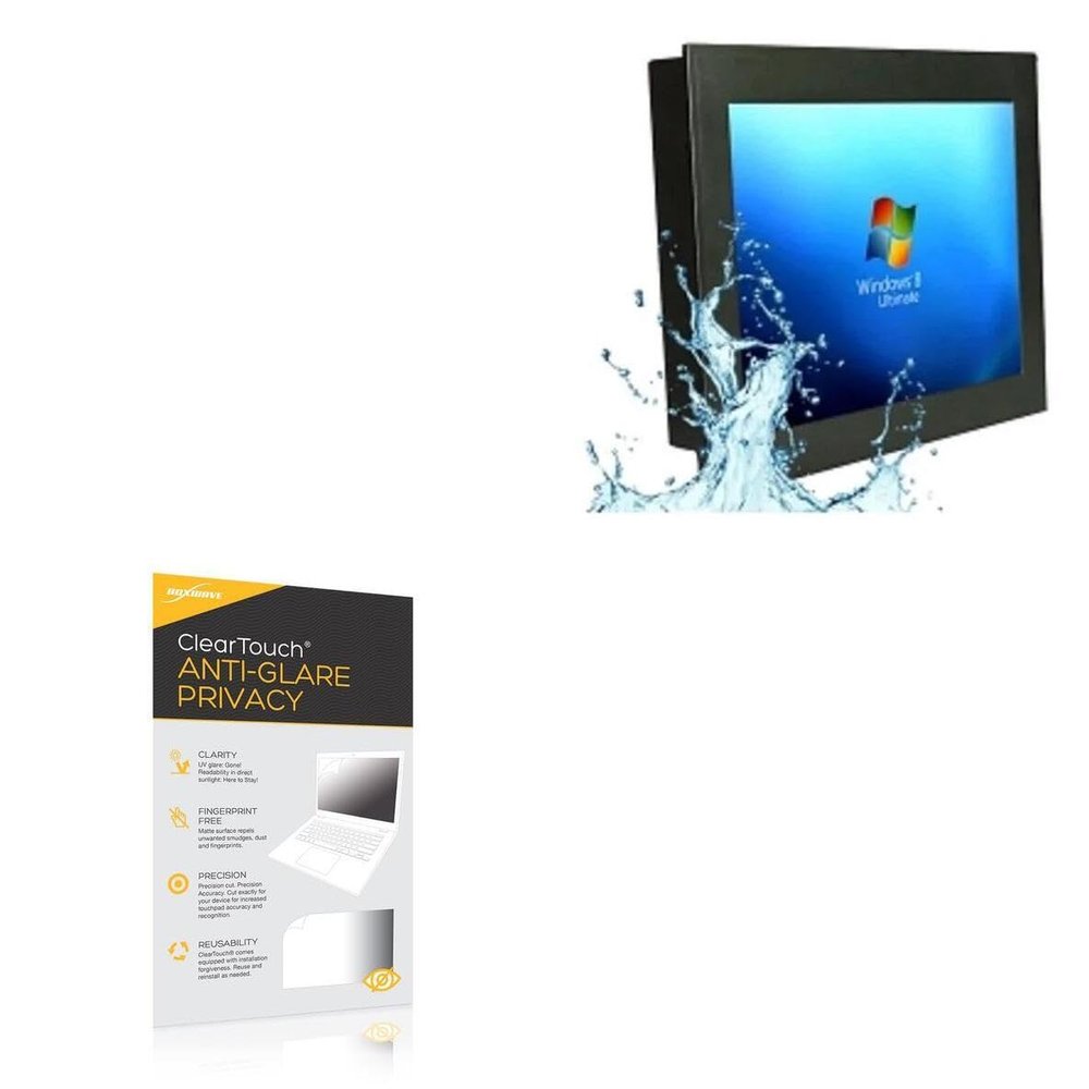 BoxWave Screen Protector Compatible with Geekland GK-IND-IP67-WIN10 (10 in) - ClearTouch Anti-Glare Privacy (2-Pack), Privacy Screen Protector Flexible Film Anti-Glare