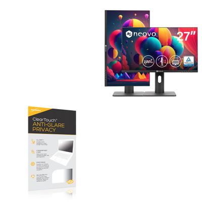 BoxWave Screen Protector Compatible with AG Neovo MH2703 Monitor (27 in) - ClearTouch Anti-Glare Privacy (2-Pack), Privacy Screen Protector Flexible Film Anti-Glare