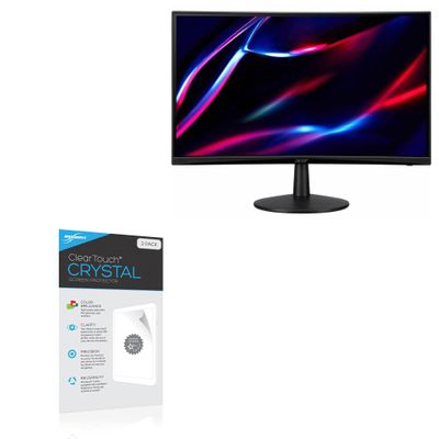 BoxWave Screen Protector Compatible with Acer Nitro ED240Q Monitor (23.6 in) - ClearTouch Crystal (2-Pack), HD Film Skin - Shields from Scratches