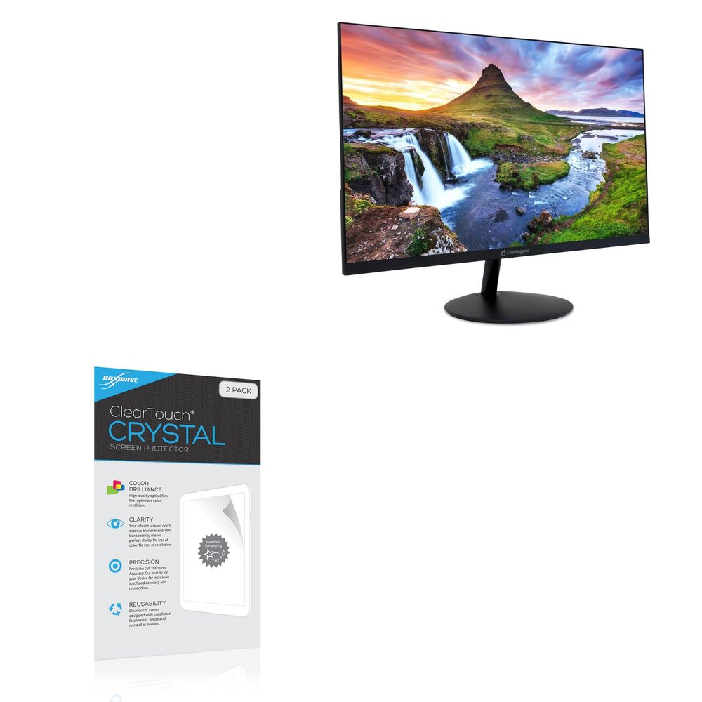 BoxWave Screen Protector Compatible with AOPEN 24SA2Y HBI Monitor (23.8 in) - ClearTouch Crystal (2-Pack), HD Film Skin - Shields from Scratches