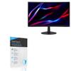 BoxWave Screen Protector Compatible with Acer Nitro ED240Q Monitor (23.6 in) - ClearTouch Crystal ToughShield 9H (2-Pack), Clear 9H Tough Flexible Film Screen Protector view 1
