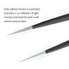 Pointed Stainless Tweezers Anti Static Exquisite Craftsmanship Work Comfort Grip PCB Semiconductor Microelectronics view 4