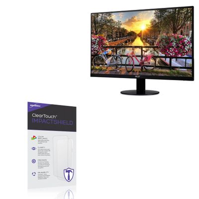 BoxWave Screen Protector Compatible with Acer SB240Y Bbix Monitor (23.8 in) - ClearTouch ImpactShield (2-Pack), Impenetrable Screen Protector Flexible Film