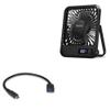BoxWave Cable Compatible with Mikikin Rechargeable Desk Fan - USB Expansion Adapter, Add USB Connected Hardware to Your Phone view 1