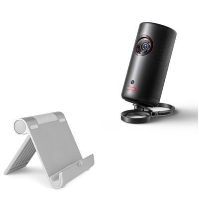 BoxWave Stand and Mount Compatible with Nebula Capsule 3 - VersaView Aluminum Stand, Portable, Multi Angle Viewing Sturdy