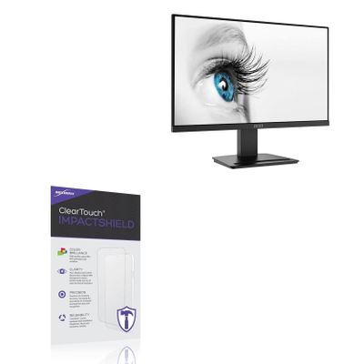 BoxWave Screen Protector Compatible with MSI PRO MP2412 Monitor (24 in) - ClearTouch ImpactShield (2-Pack), Impenetrable Screen Protector Flexible Film