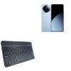 BoxWave Keyboard Compatible with Xiaomi Civi 4 Pro - SlimKeys Bluetooth Keyboard, Portable Thin with Chiclet-Style Keys - Jet Black view 1