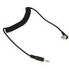 3.5mm Male Flash Sync Cable for Photography, 2Pcs Coiled Cord with Screw Lock, Suitable for Digital Cameras view 3