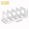 QoTang Plastic CD DVD Holder, White CD Storage Box CD Organizer Stackable CD DVD Display Rack CD Stand Removable CD Tray Holds up to 28 Standard CD Cases for Media Shelf Storage and Organization view 2