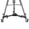 VX-600 Foldable Tripod Dolly with 3 Locking Track Wheels Pulley,Adjustable Leg Mount and Storage Bag, Aluminum Alloy Material and Built in Scale Reference, Lightweight for Easy view 4