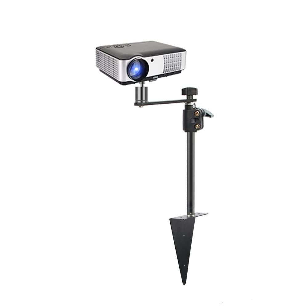 GLigeT Projector Mount Stand Triangle Projector Stand Suit for Bed Sofa Table Easy Use and Store for Ring Light Video Shooting with Gooseneck Projector Ceiling Mount