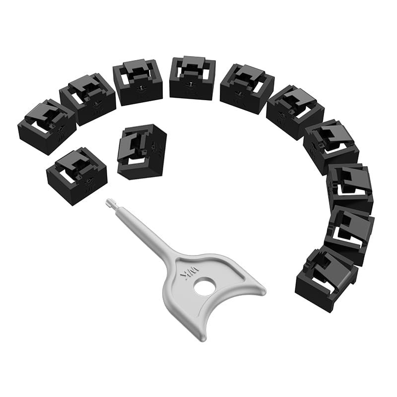 100 Pcs RJ45 Port Lock with 5 Keys, Locking RJ45 Port/Dust Blocker,Compatible with Computer,TV,Router,Other Devices (Black)