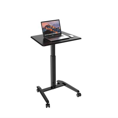 CEEBUS Rolling Mobile Desk, Laptop Table, Overbed Table with Wheels,Rolling Tray Table, Hospital Bed Table,Adjustable Height Desk Table, for Home, Office, Study (Color : A)