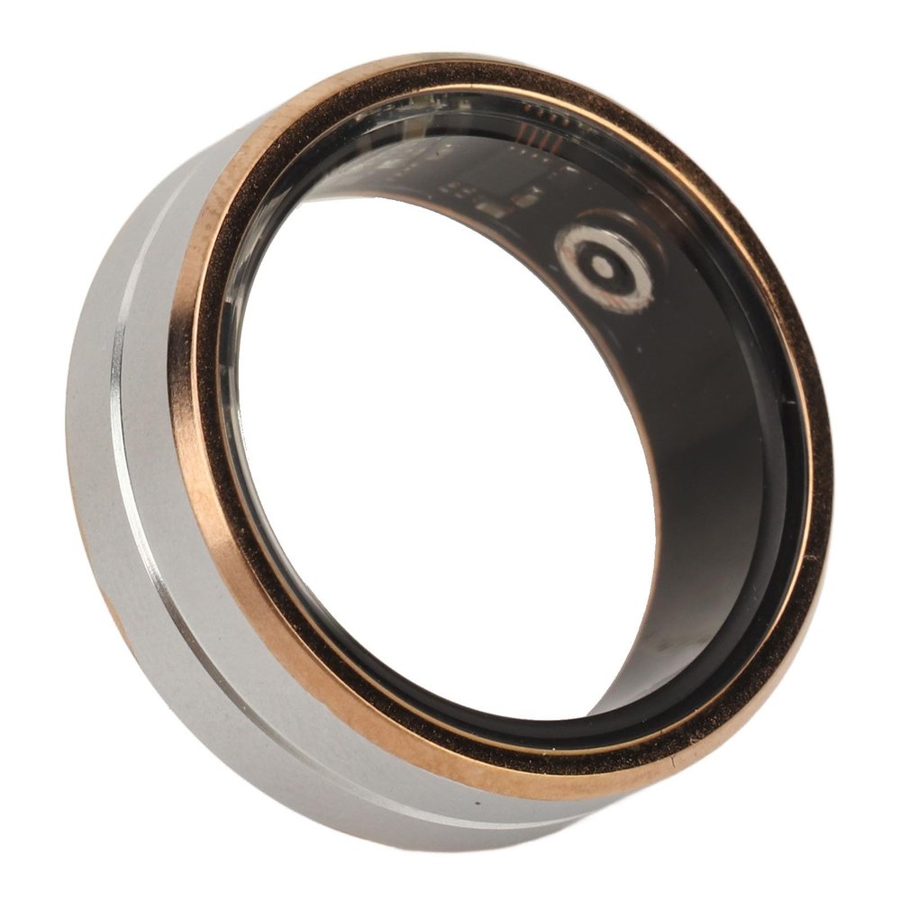 Cuifati Smart Ring Fitness Ring for Man Woman, Sleep Tracking Wearable - Heart Rate Health Ring IP68 Sport Ring with Charging Case & APP (No. 8)