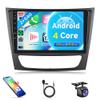 2G+64G Android 13 Car Stereo Radio Wireless Carplay for Mercedes Benz E Class W211 E200 CLS E320 E500 E350 W219 2002-2010, Rimoody Android Auto GPS WiFi Bluetooth 5.0 9 Inch Touchscreen Backup Camera view 1
