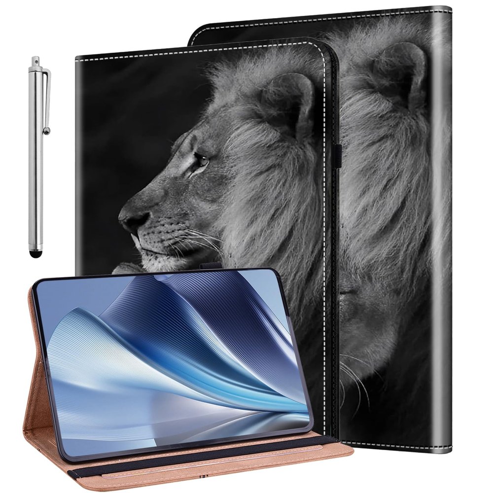 ALILANG Case for Honor Pad X9/Honor Pad X8 Pro 11.5 Inch 2023 Tablet Cases, Ultra-Thin Lightweight Folio Shockproof Folding Stand Protector Cover for Honor Pad X9 -Two Lion