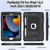 BMOUO Case for iPad 9th 8th 7th Generation (iPad 10.2 inch, 2021/2020/2019), Shockproof Protective iPad 10.2 Case with Built-in Stand/Pencil Holder, Black view 4