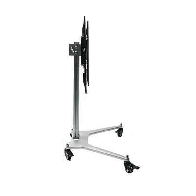 AEYSD-456 TV Bracket Floor TV Stand with Mount for 32-55inch TVs Height Adjustable Rolling TV Stand Mobile TV Stand Cart, Holds Up to 70lbs Screens TV Monitor Holder Rack (Color : White)