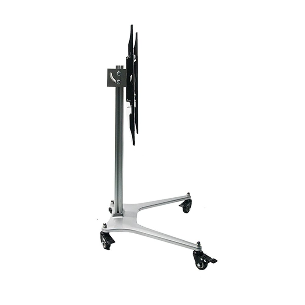 AEYSD-456 TV Bracket Floor TV Stand with Mount for 32-55inch TVs Height Adjustable Rolling TV Stand Mobile TV Stand Cart, Holds Up to 70lbs Screens TV Monitor Holder Rack (Color : White)