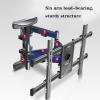 AEYSD-456 TV Bracket Full Motion Swivels Extension Tilt Rotation for Most 37-80 Inch TVs, Adjustable TV Wall Mount Bracket with Max VESA 600x400mm Up to 1270 Lbs TV Monitor Holder Rack view 3