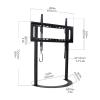 AEYSD-456 TV Bracket Height Adjustable Universal TV Stand 37""-65"" Table Top TV Stands Base Punch-Free Large Screen LCD TV Desktop Stand, Holds Up to 66 Lbs TV Monitor Holder Rack view 2