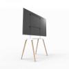 TV Bracket Simple Mobile TV Stand Floor TV Stand Mount with 4 Wooden Feet for 55-75 Inch LED, LCD, OLED Flat&Curved TVs Sturdy Wood Base with Anti-tip Cable TV Monitor Holder Rack ( Size : L ) view 1