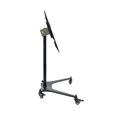 AEYSD-456 TV Bracket Floor TV Stand with Mount for 32-55inch TVs Height Adjustable Rolling TV Stand Mobile TV Stand Cart, Holds Up to 70lbs Screens TV Monitor Holder Rack (Color : Black)