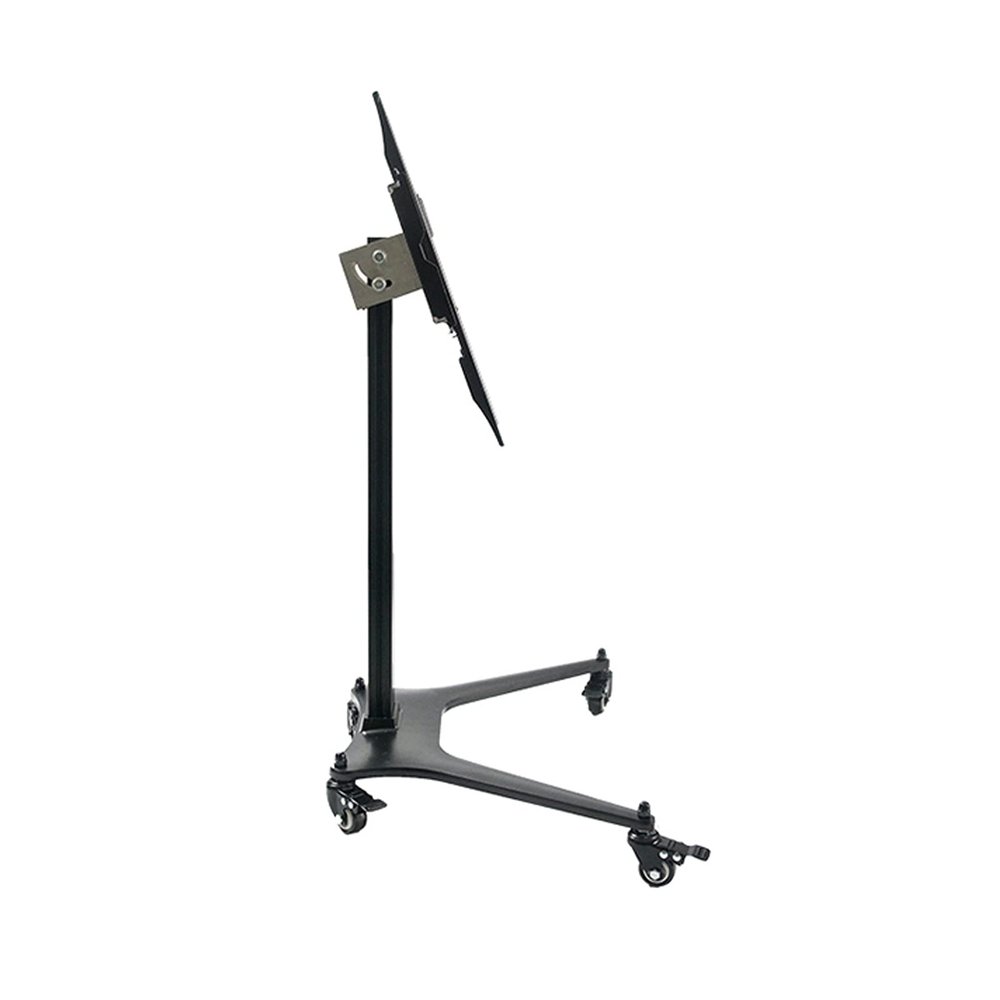 AEYSD-456 TV Bracket Floor TV Stand with Mount for 32-55inch TVs Height Adjustable Rolling TV Stand Mobile TV Stand Cart, Holds Up to 70lbs Screens TV Monitor Holder Rack (Color : Black)