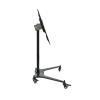 AEYSD-456 TV Bracket Floor TV Stand with Mount for 32-55inch TVs Height Adjustable Rolling TV Stand Mobile TV Stand Cart, Holds Up to 70lbs Screens TV Monitor Holder Rack (Color : Black) view 1