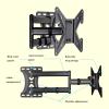 AEYSD-456 TV Bracket Wall Mounted Three-arm TV Bracket Full Motion Swivels Tilts Extension Rotation TV Mount for Most 26-55 Inch LCD TVs, Holds Up to 66lbs TV Monitor Holder Rack view 4