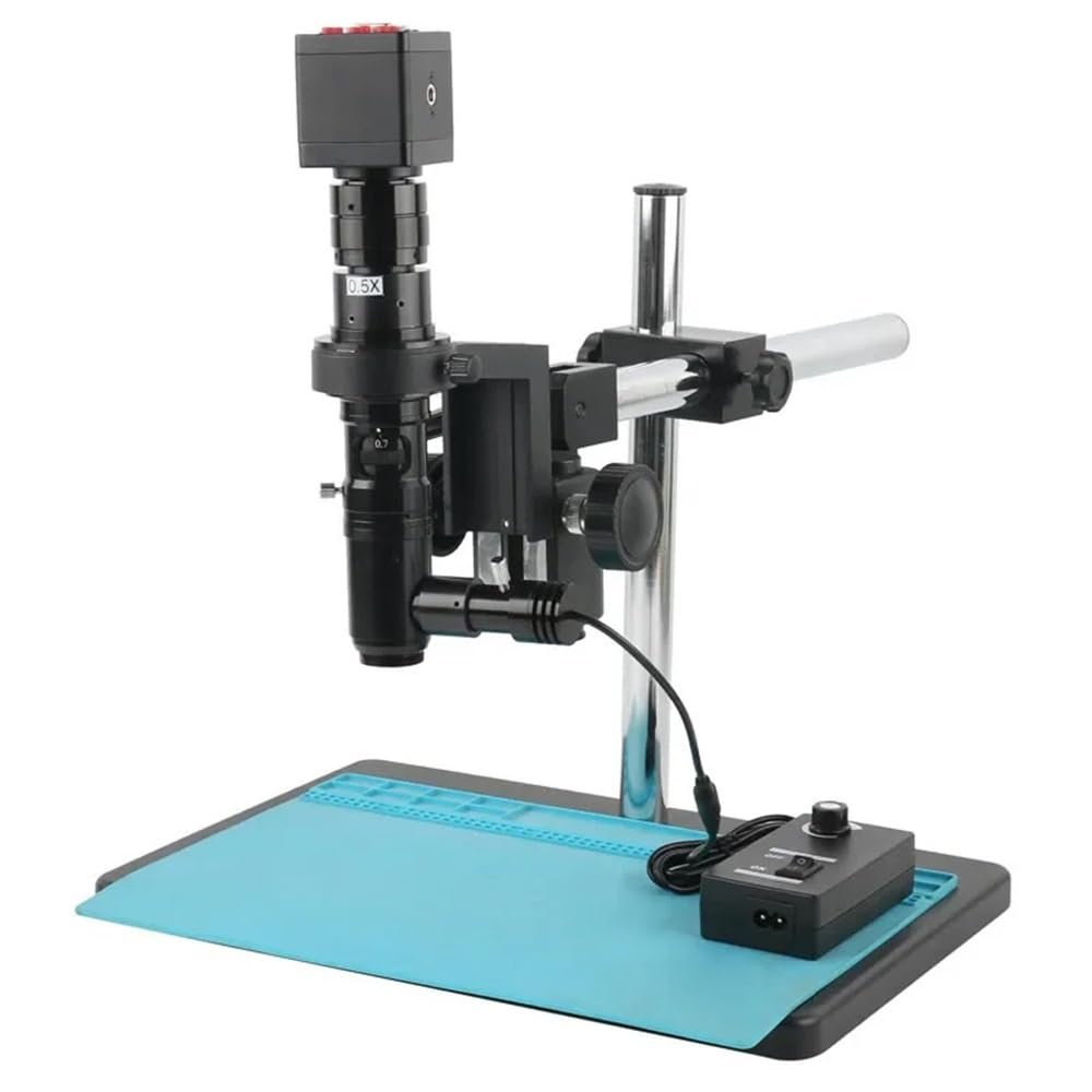 Microscope Accessories Kit 8.3MP 48MP 1080P HDMI USB VGA Lab Digital Industrial Video Microscope Camera + Coaxial Optical Lens 180X 300X C Mount Zoom Lens Microscope Slides ( Color : HDMI VGA-01 , Siz