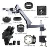 Microscope Accessories Kit Microscope Video Camera set Adjustable Direction Articulating Arm Pillar Clamp 34MP HDMI USB Video Camera 3.5X-90X Zoom Simul Focal Trinocular Microscope Microscope Slides view 2