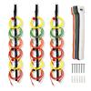 3 Pcs Extension Cord Organizers Storage Garage Extension Cord Holder with 6 Slots Organizer Straps with 28 Pcs Cable Ties 6 Pcs Hardware Nails for Vertical Space Cable Hose Rope String Lights view 1