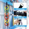 3 Pcs Extension Cord Organizers Storage Garage Extension Cord Holder with 6 Slots Organizer Straps with 28 Pcs Cable Ties 6 Pcs Hardware Nails for Vertical Space Cable Hose Rope String Lights view 3