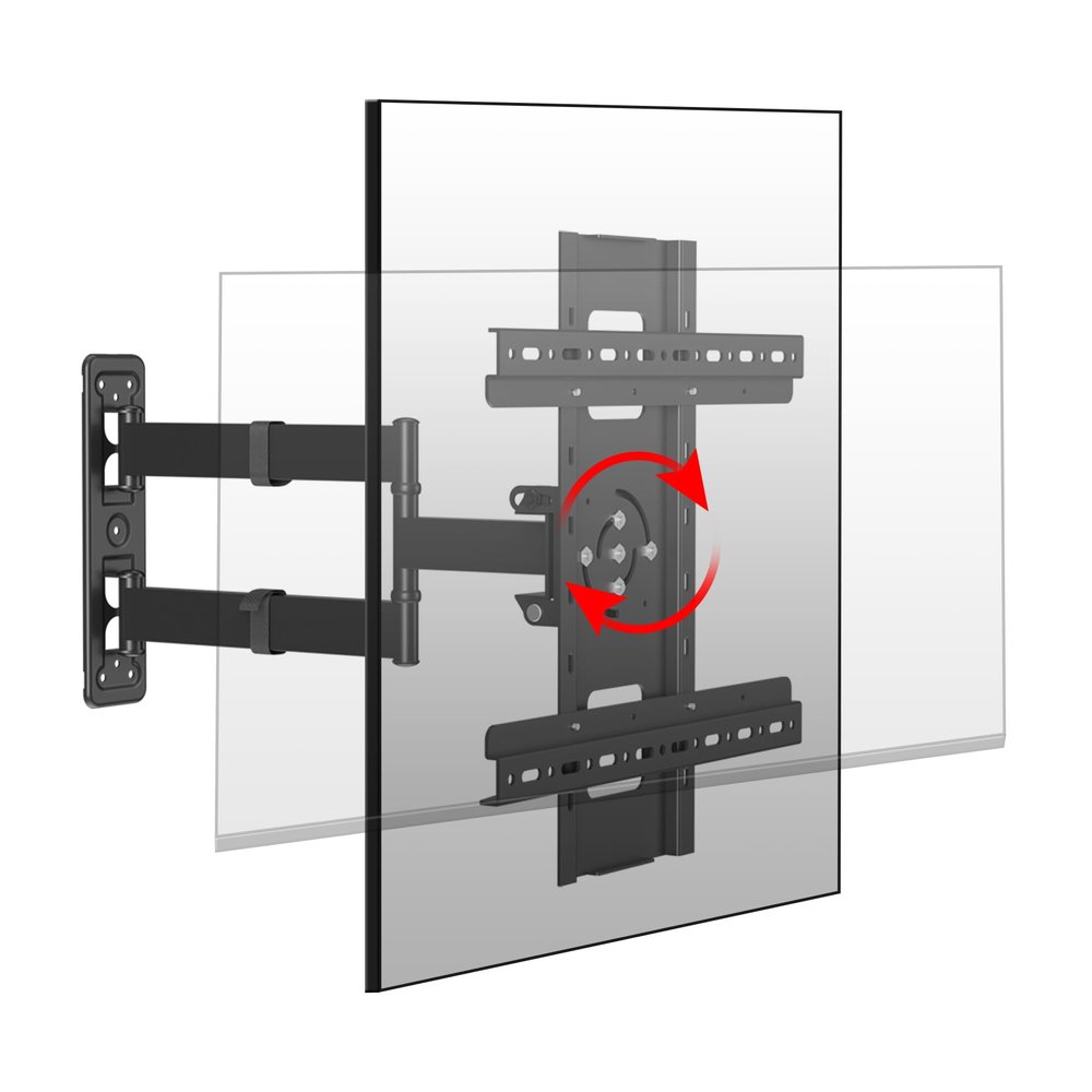 HILLPORT 55 Vertical TV Wall Mount Swivel Tilt Rotate Arm Fits Most 32-60 inch LED LCD Flat Curved Screen Bracket, Full Motion 90 Degree Max VESA 400x400mm Up to 61.7lbs DY3260