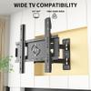HILLPORT 55 Vertical TV Wall Mount Swivel Tilt Rotate Arm Fits Most 32-60 inch LED LCD Flat Curved Screen Bracket, Full Motion 90 Degree Max VESA 400x400mm Up to 61.7lbs DY3260 view 3