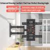 HILLPORT 55 Vertical TV Wall Mount Swivel Tilt Rotate Arm Fits Most 32-60 inch LED LCD Flat Curved Screen Bracket, Full Motion 90 Degree Max VESA 400x400mm Up to 61.7lbs DY3260 view 4