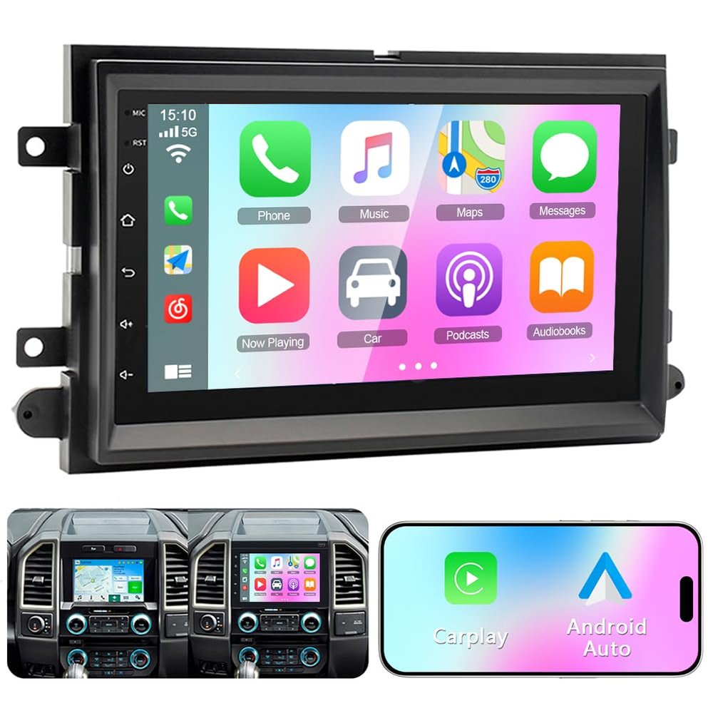 2+32G Android 13 Car Radio Stereo for Ford 150 2004-2008,for Ford F250 F350 2004-2014 for 2007-2010 Ford Edge with Carplay and Android Auto 7 inch Touch Screen Car Stereo WiFi GPS RDS Navigation SWC