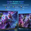 WUAWE 16" 1200P 120Hz Portable Monitor, 100% sRGB Portable Gaming Monitor with Built-in Stand,HDR and Freensync, External USB C Monitor for Laptop, PC, Phone, Switch and PS5 (Black) view 3